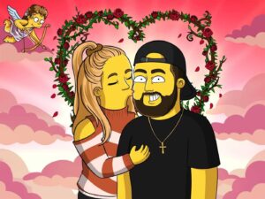 Simpsons Style Custom Family Portrait